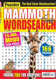 Puzzler Mammoth Family Wordsearch Subscription