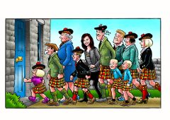 The Tartan Family Personalised Print & Canvas Colour