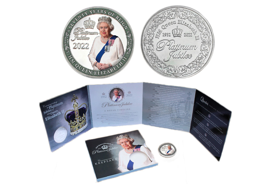Platinum Jubilee Single Coin in Sleeve